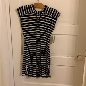 ‼️ Striped hooded coverup ‼️